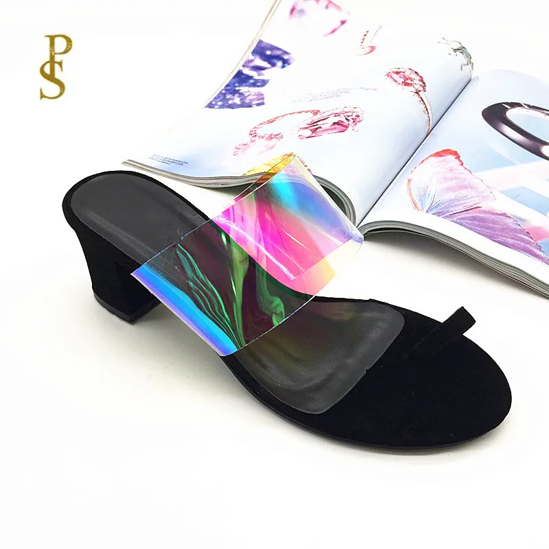 Шлепанцы для женщин обувь с фантазийными кристаллами модная женская