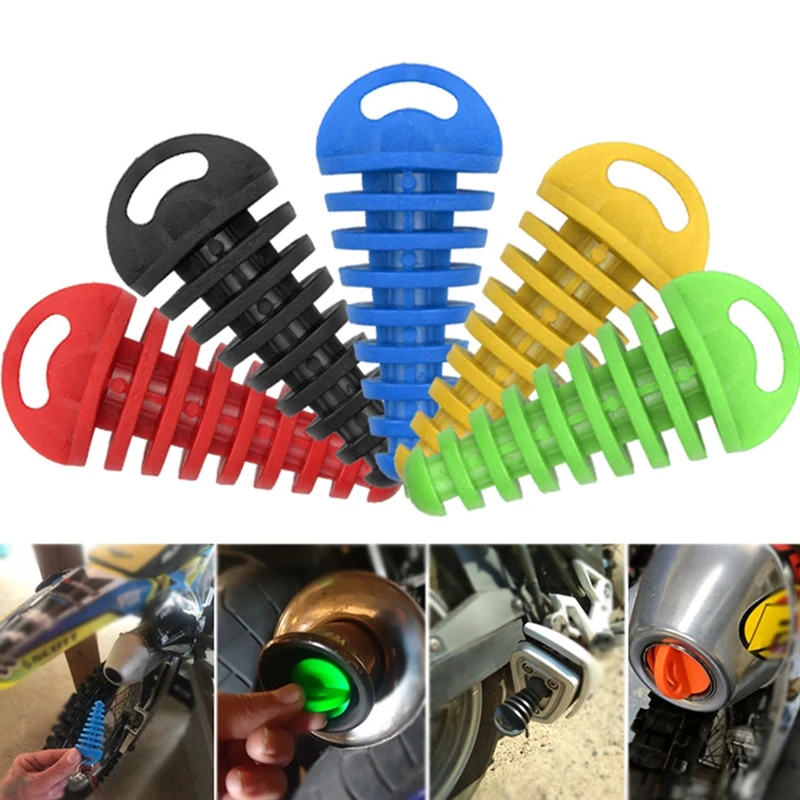 

1Pcs Silicone Motorcycle Exhaust Pipe Plug Muffler Wash Plug Pipe Protector Motocross Tailpipe Plug Move Blow-Down Silencer