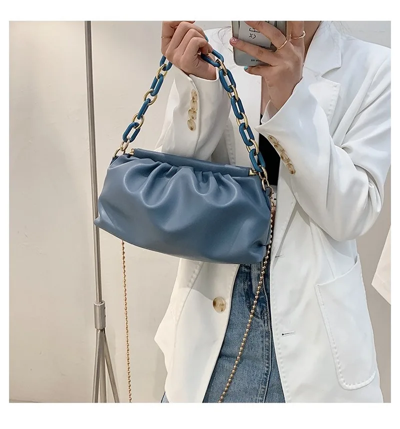 

Luxury 2021 New Trendy Fashion Ladies Western Style High-quality Chain Handbags High Sense Messenger Bag Niche Design Handbags