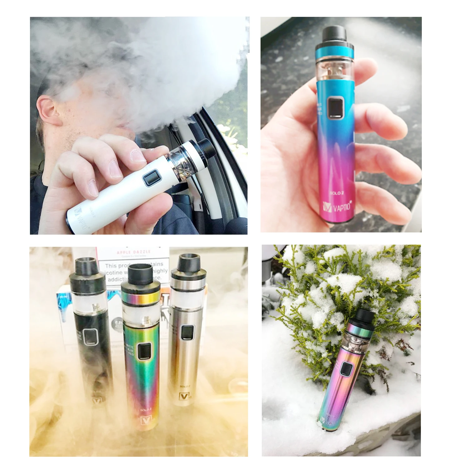 Электронная сигарета Vaptio Solo2 вейп мощностью 50 Вт 3000 пин 510 мАч | Электроника