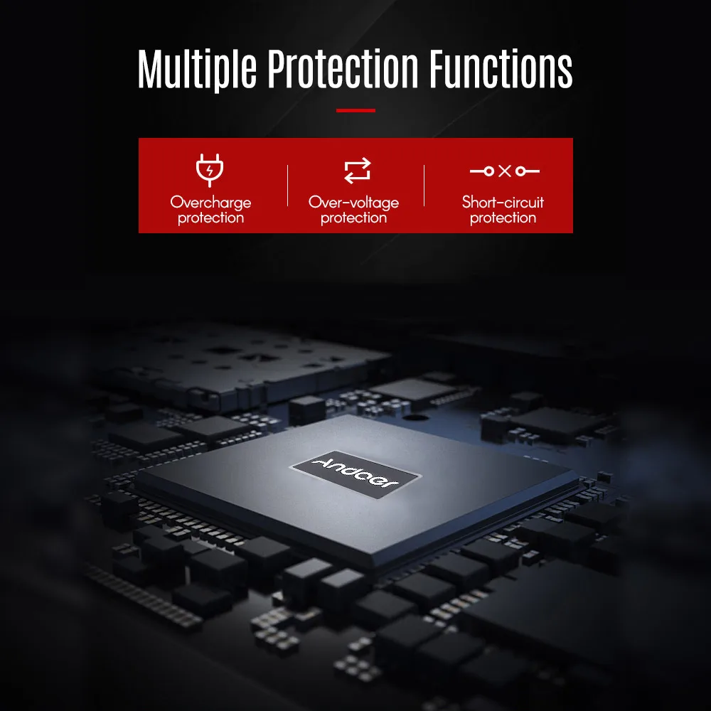 Быстрое зарядное устройство Andoer Двухканальное для камеры с американским