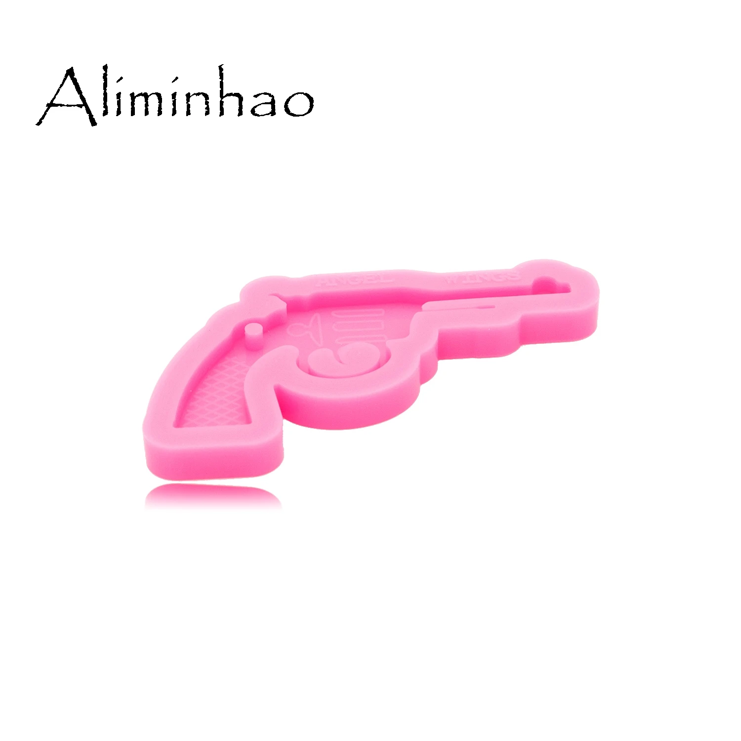 Блестящий блестящий брелок DY0553 пистолет силиконовая форма бриллианты