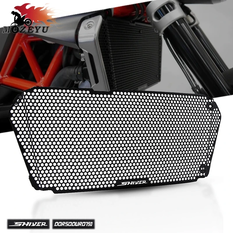 

Для Aprilia Shiver SL 750 Dorsoduro 750 2007-2017 Shiver 900 2018 + алюминиевая решетка радиатора Мотоцикла защитная крышка
