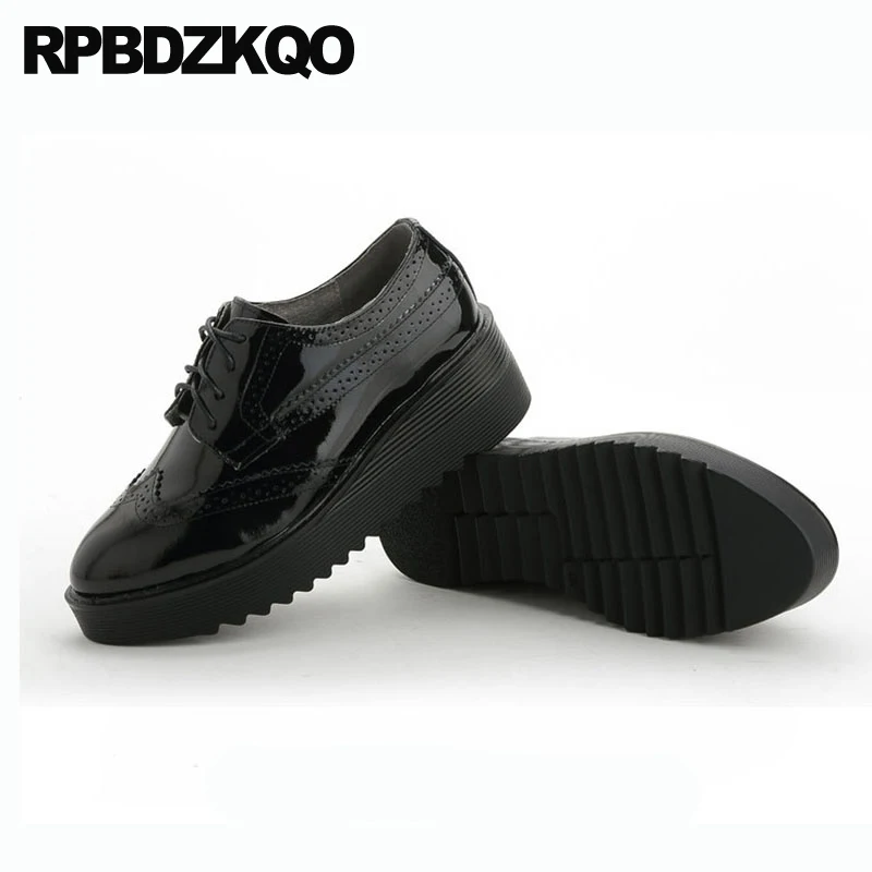 Винтажные женские оксфорды на платформе школьные криперы в японском стиле броги