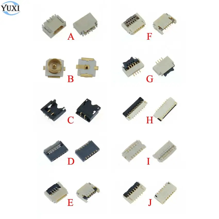 

YuXi 2pcs Replacement Parts For Nintend Switch NS Joy Con PCB Board Flex Cable Connector Socket Clip Spare parts