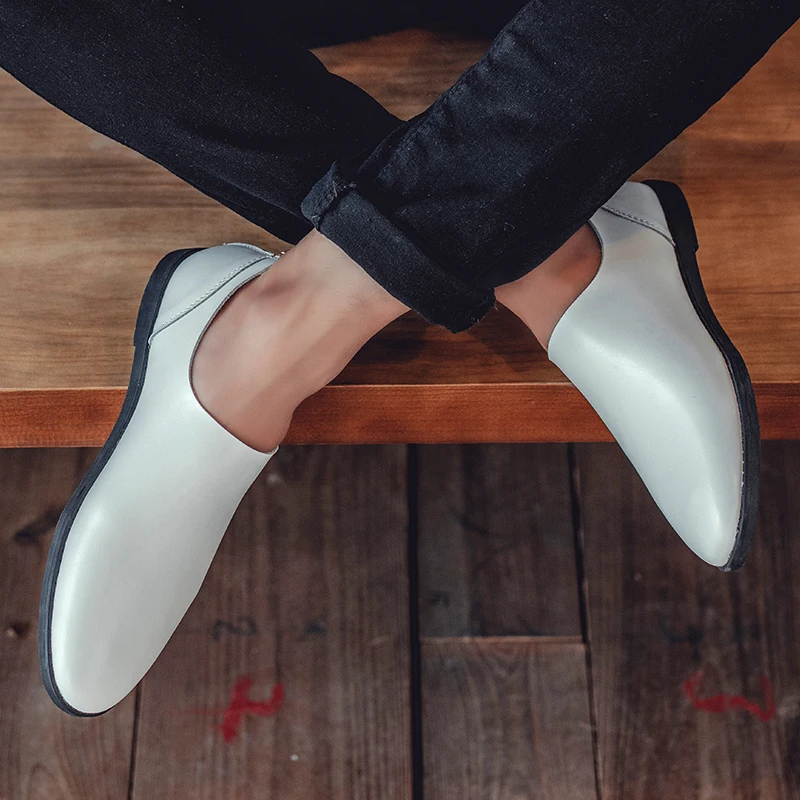 

Men Casual Shoes Comfortable Flats Leather Shoes Outdoor Non-slip Breathable Fashion Moccasins Men Sneakers Boat Shoes Loafers I