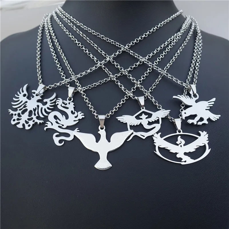 Команда Pokemon Go доблестный мистический инстинкт кулон дракон Феникс FUNG-WON Орел