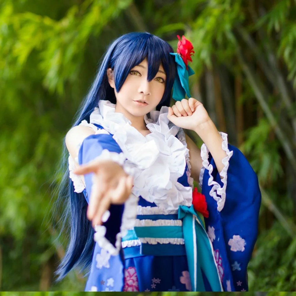 HSIU Рабу Раибу! Косплей Парик Уми Сонода костюм играть парики Хэллоуин анимация