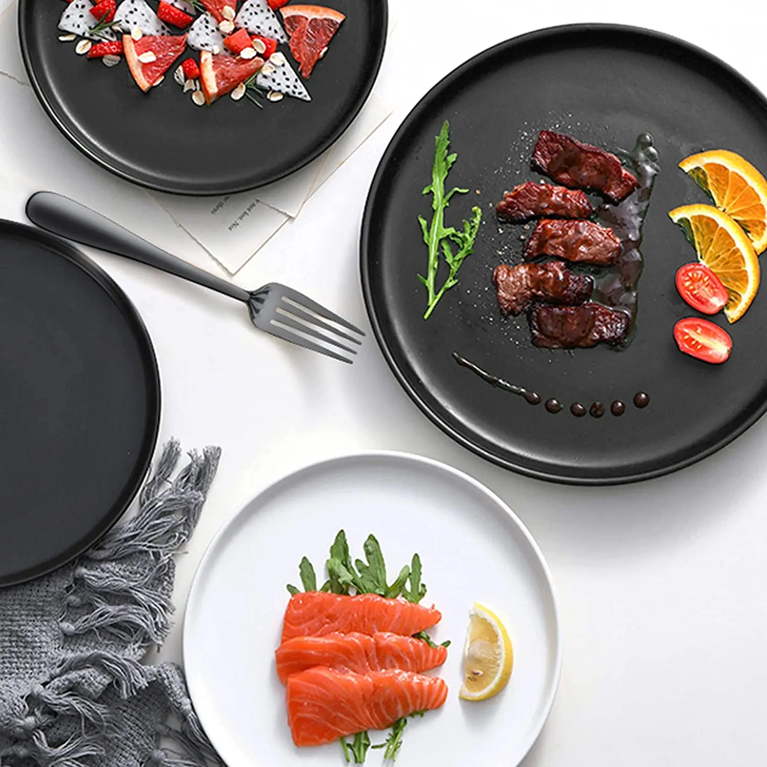

Nordic Titanium steel western dinnerware set titanium plated dinnerware set steak knife spoon fork coffee spoon 5pcs/set