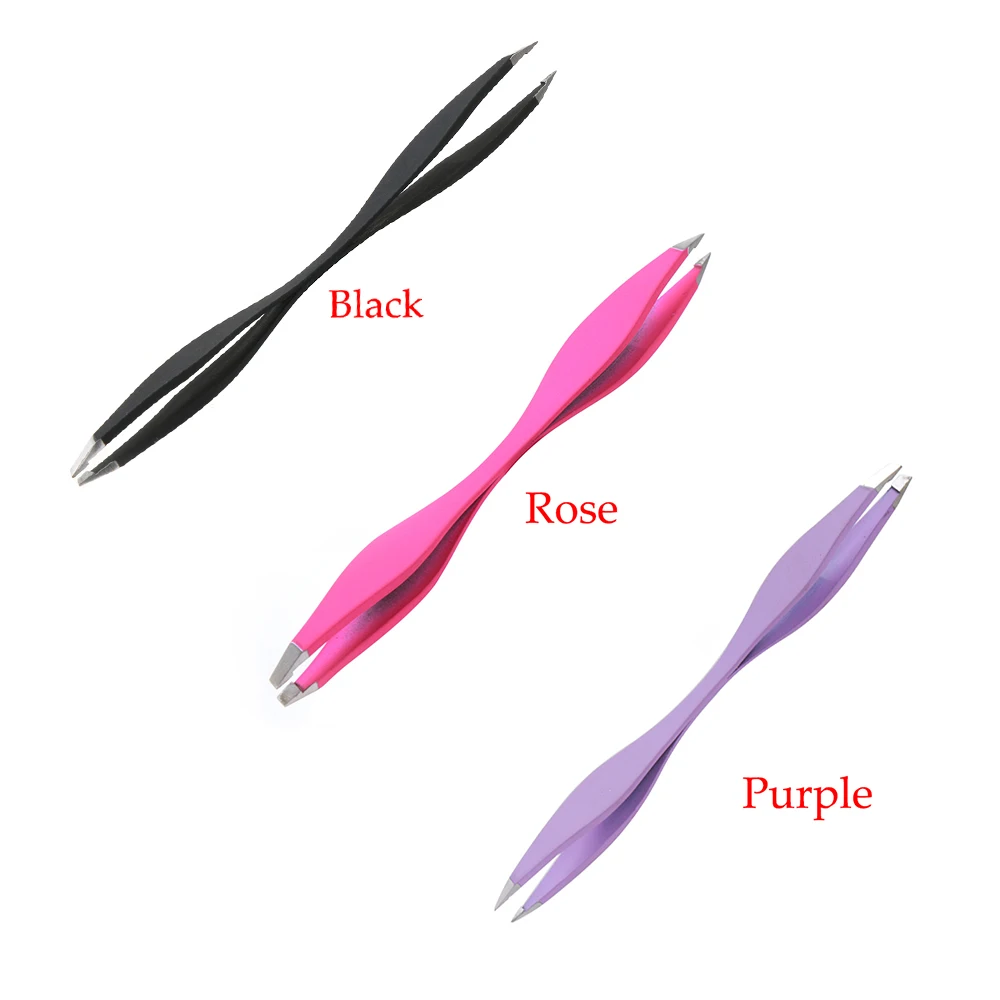 Пинцет для макияжа с розой 1 шт. пинцет бровей двойными концами Антистатический