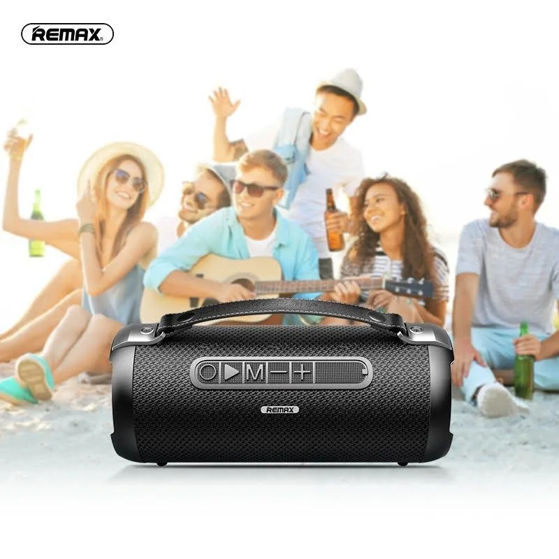 

Remax RB-M43 Handheld Bluetooth Wireless Outdoor Portable Speaker Bass Music Soundbar Support MicroUSB TF Card Aux USB Ports