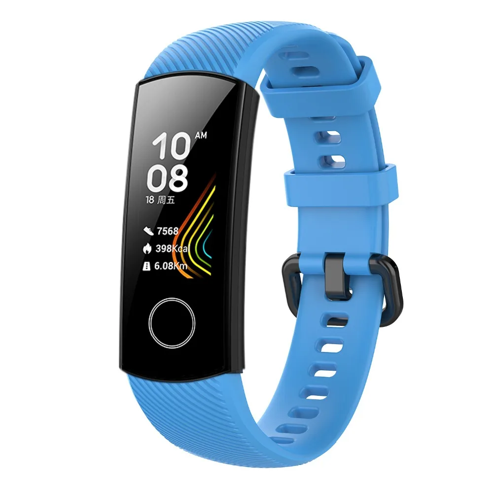 Силиконовый браслет для huawei honor Band 5 Смарт-браслет Amoled Band для honor band 5 глобальная версия Correa honor band 4