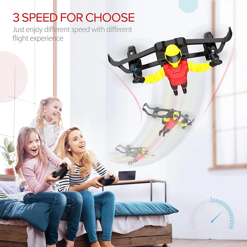 Mini Drone U48-B RC Stunt Doll with Paraglider Flight Helicopter drone Aircraft For Kids Present Gift Flying Toys | Игрушки и хобби