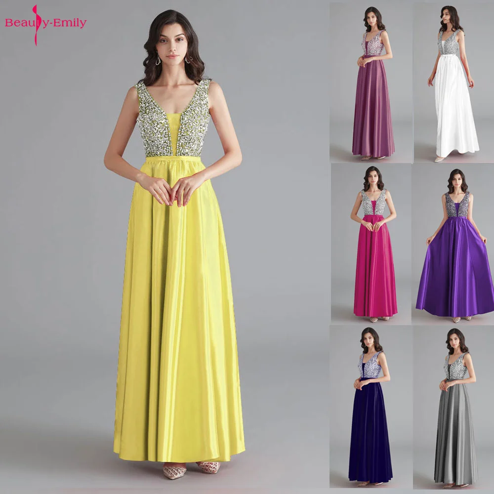 

Женское платье подружки невесты, длинное вечернее платье с V-образным вырезом, без рукавов, на заказ, 2019