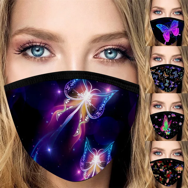 Горячая Распродажа модная эластичная маска для танцевальной вечеринки с принтом