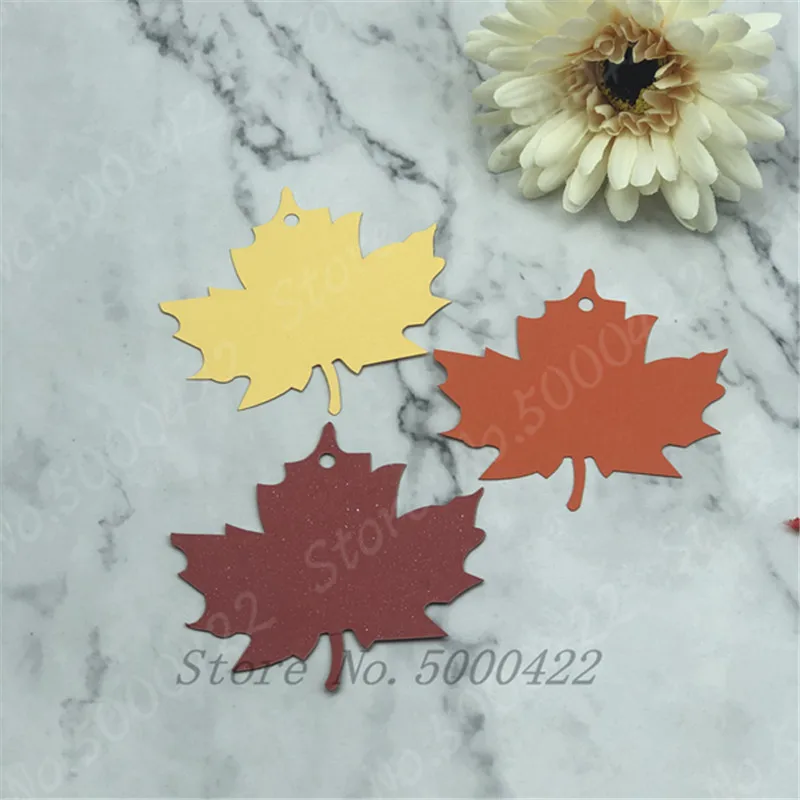 50 шт. кленовые листья бутылочка для желаний подвесная карта подарок свадебное