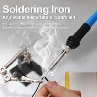 portable soldering iron 60w adjustable temperature electric solder iron mini handheld welding repairing tools