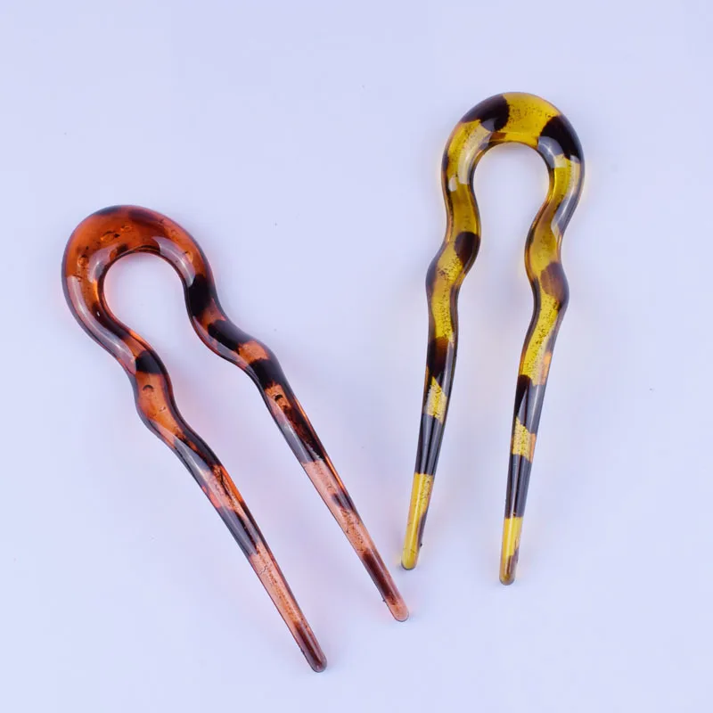 2019 New U Shape Hair Clips Grips Convenient Simple Plastic Forks Styling Tool Hairpins Newly Magic Bending Hairwear Decoration | Красота и