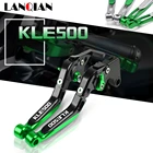 Для Kawasaki KLE500 мотоциклетные алюминиевые регулируемые Складные Выдвижные Тормозные Рычаги сцепления KLE 500 1991-2007 2004 2005 2006 запчасти