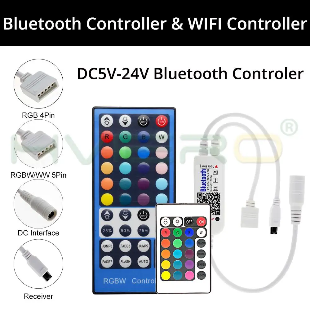 Светодиодная лента совместимая с Wi-Fi Bluetooth RGB RGBW 12 В постоянного тока 5050 5 м 300