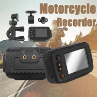 motorcycle dvr dash cam driving recorder camera 32gb dual lens 720p480p hd front rear full body waterproof night vision dashcam