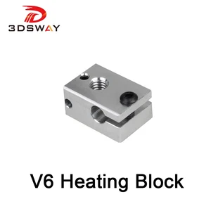 Нагревательный блок 3DSWAY для 3D принтера, HT-V6, терморезистор HT-NTC100K, алюминиевый блок, J-образная головка, экструдер боудена