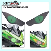 for kawasaki ninja 400 ninja400 2018 2019 2020 motorcycle 3d front fairing headlight guard sticker head light protection