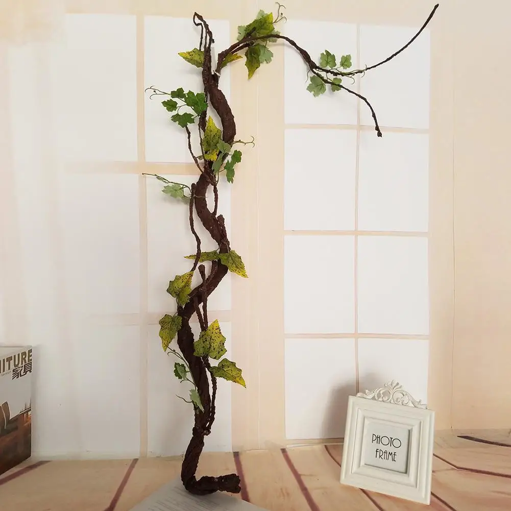 Beautiful Decorative Artificial Trees Long Soft Plastic Dried Tree Branch Plant Wedding Home House Decor Simulation Spiral Vine
