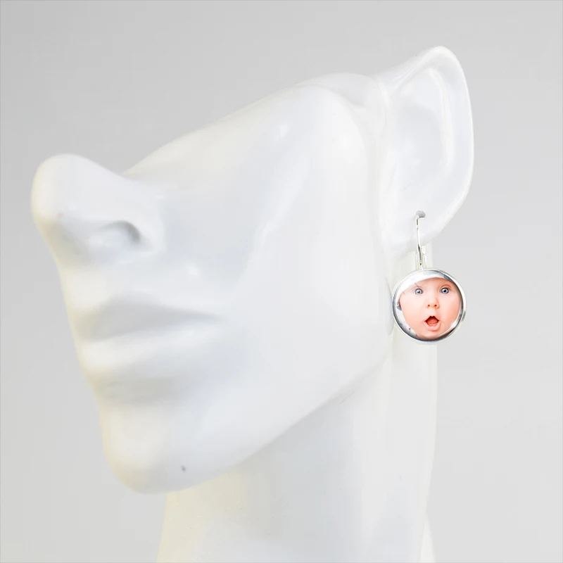 Серьги кольца с изображением и текстом под заказ|Индивидуальные Серьги| |