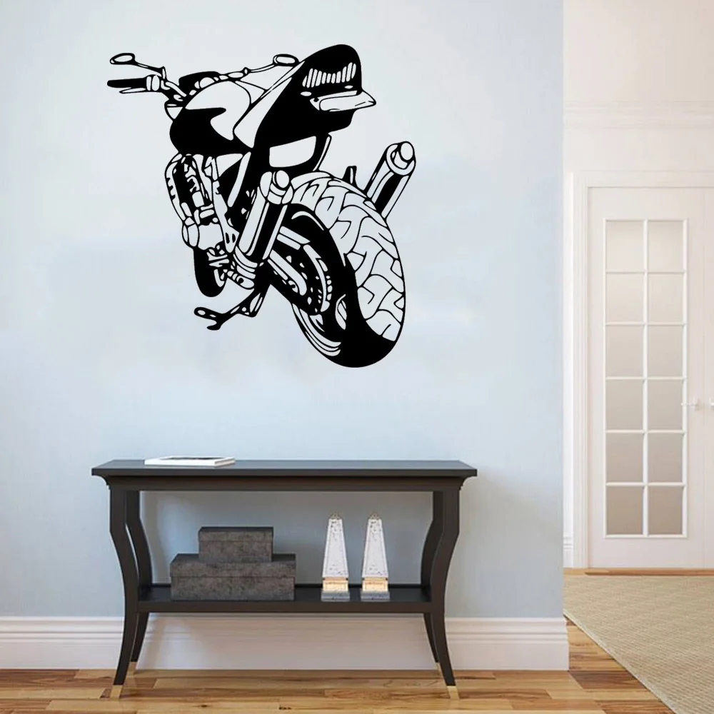 

Motorbike Wall Sticker Door Art Decal For Children's Bedroom Cars Decals Stickers Vinyl Art Mural DW11070