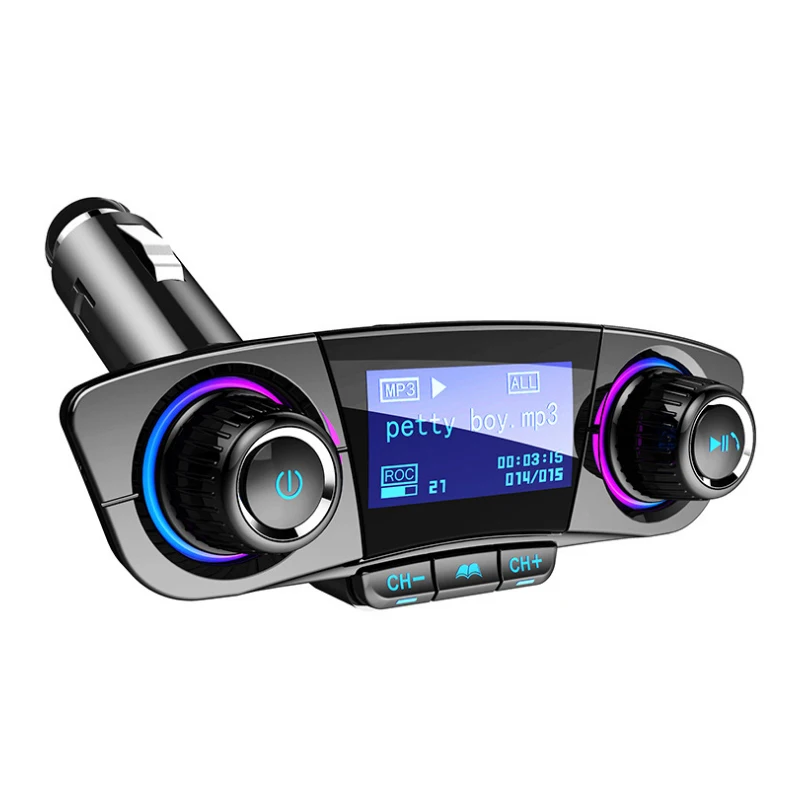 Fm передатчик Aux модулятор аудио Handsfree Bluetooth Автомобильный MP3 плеер с Умной