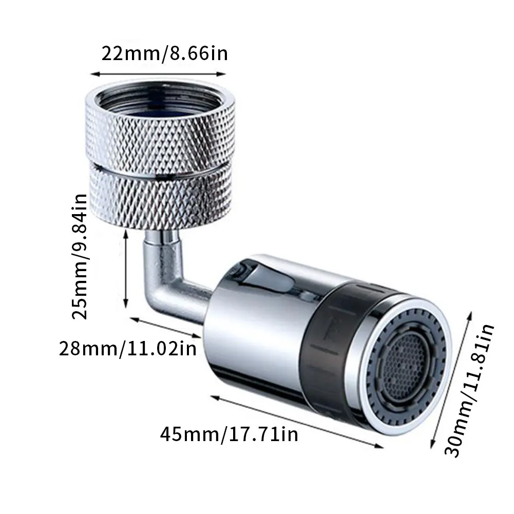 

720Universal Splash Filter Faucet Spray Head Anti Splash Filter Faucet Children Movable Kitchen Tap Water Saving Nozzle Sprayer