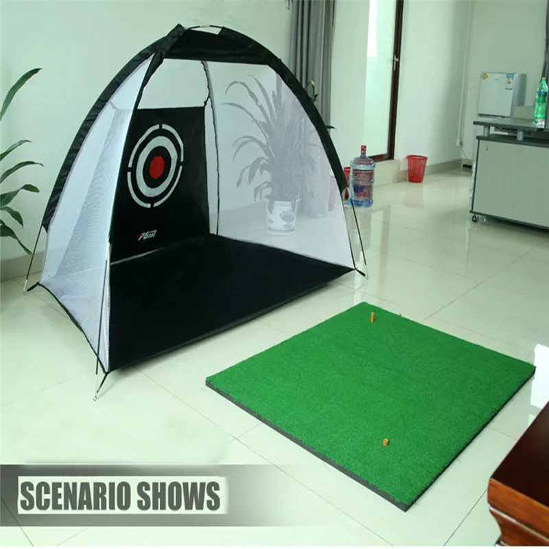 Satin Al 3M Katlanabilir PGM Golf Pratik Ağ Kapalı Açık Golf Pratik Net Golf Salıncak Egzersiz Golf Sürüş Aralığı Spor Net