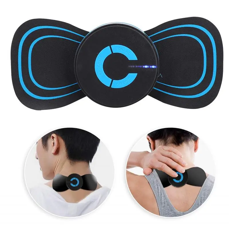 Massage Stickers Portable Mini Electric Neck Back Body Massager USB Health Care Relaxation Tool | Мебель