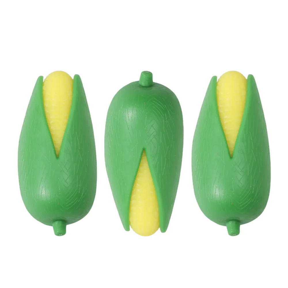 

1 Set 3Pcs Simulated Corn Stress Balls Desk Squeeze Toys Lovely