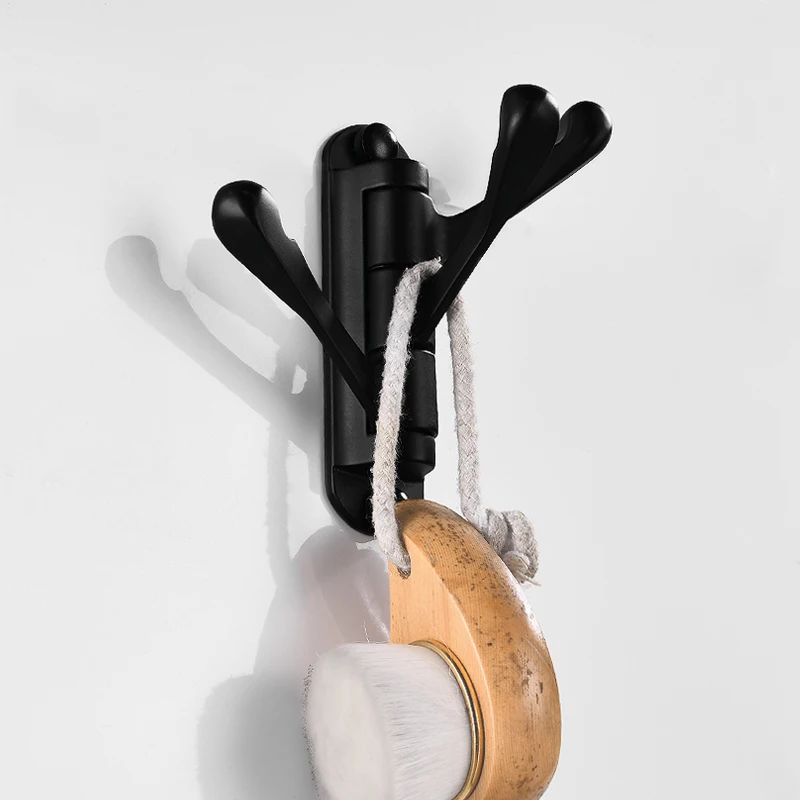 Крючок для халата черные декоративные крючки ванной комнаты стеллаж ключей