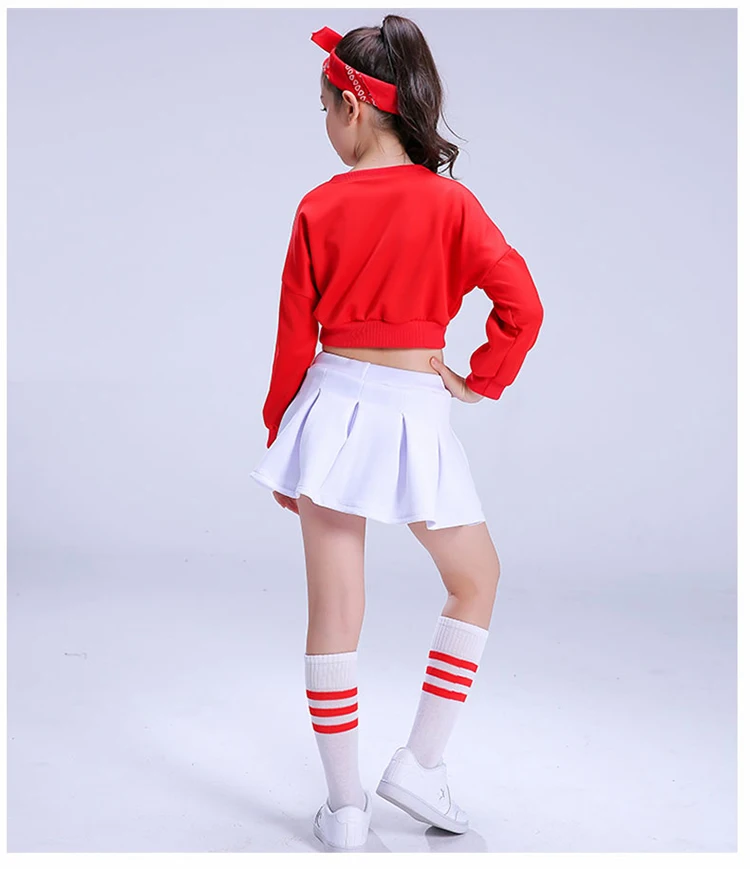 Детский костюм для джазовых танцев девочек в стиле хип хоп одежда ежедневных