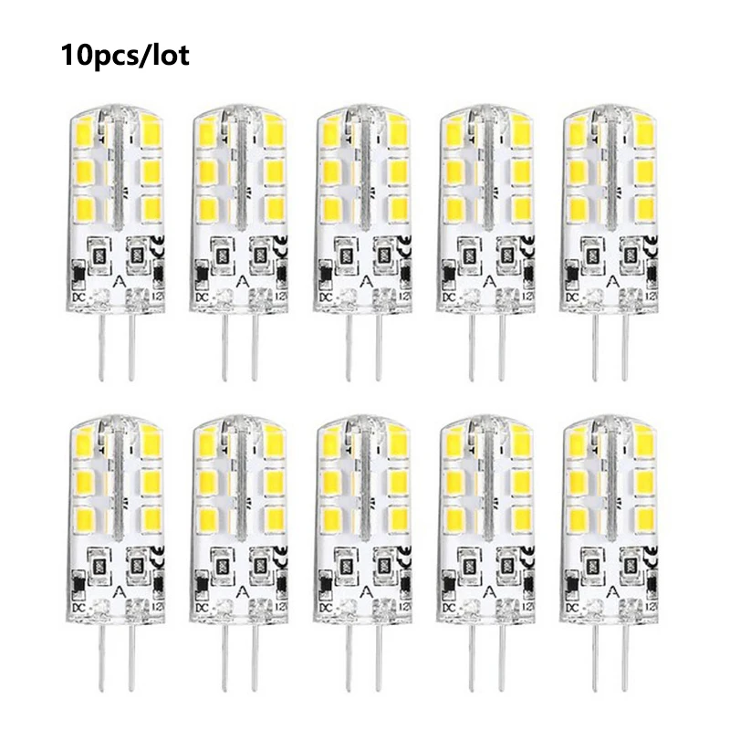 

10pcs Mini G4 LED Lamp 3W COB Light Bulb DC AC12V AC220V Silica gel Lamp 360 Beam Angle Chandelier Light Replace Halogen Lamp