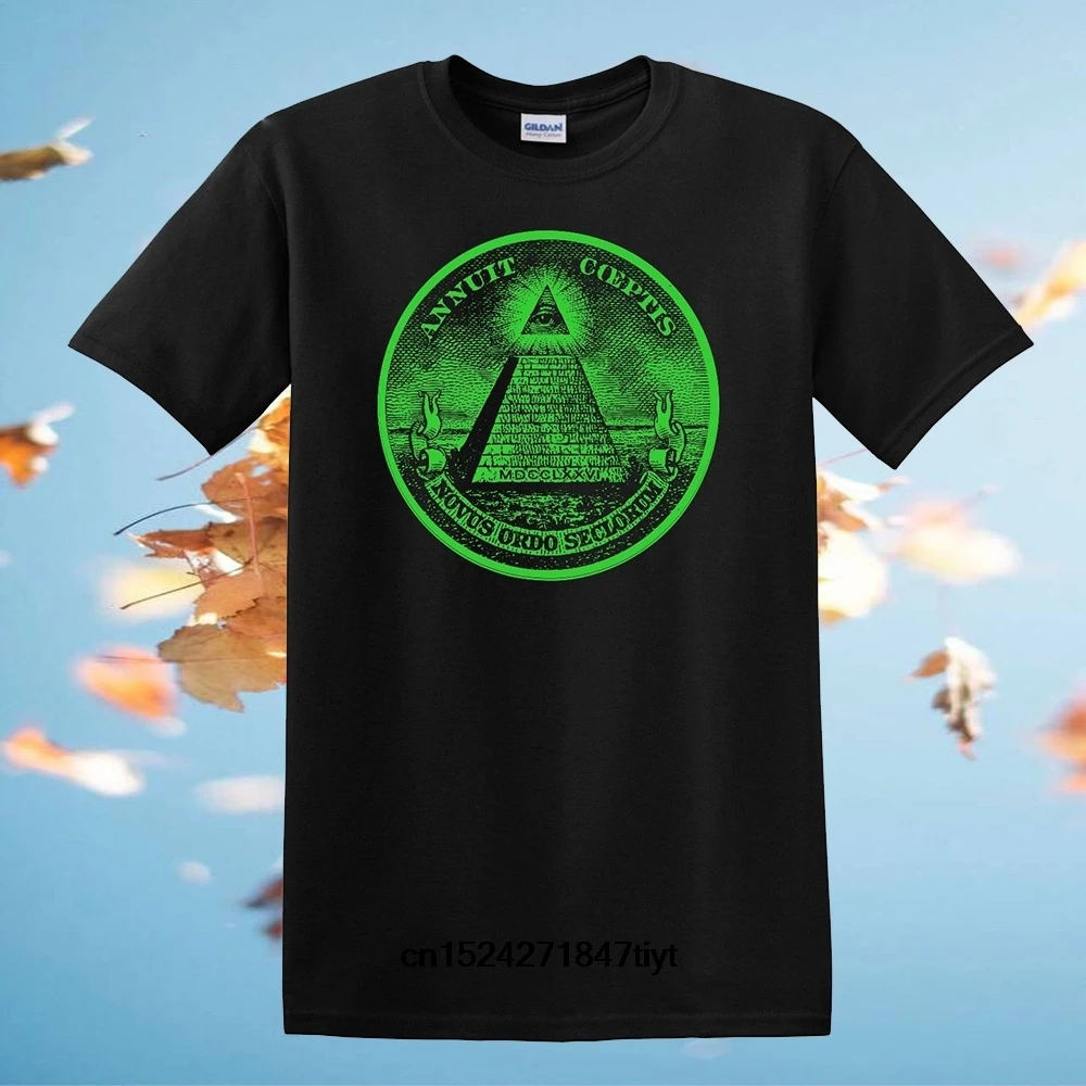 Футболка мужская с изображением пирамидальных глаз от иллати мастера Мейсона