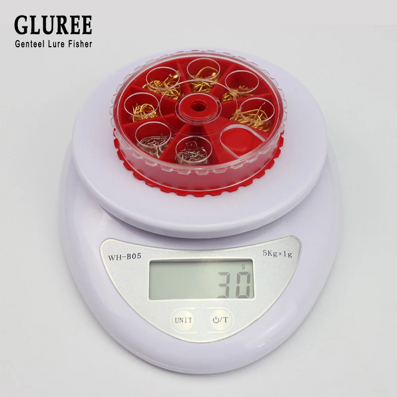 Комплект рыболовных крючков GLUREE 120 шт./компл. набор из углеродистой стали с