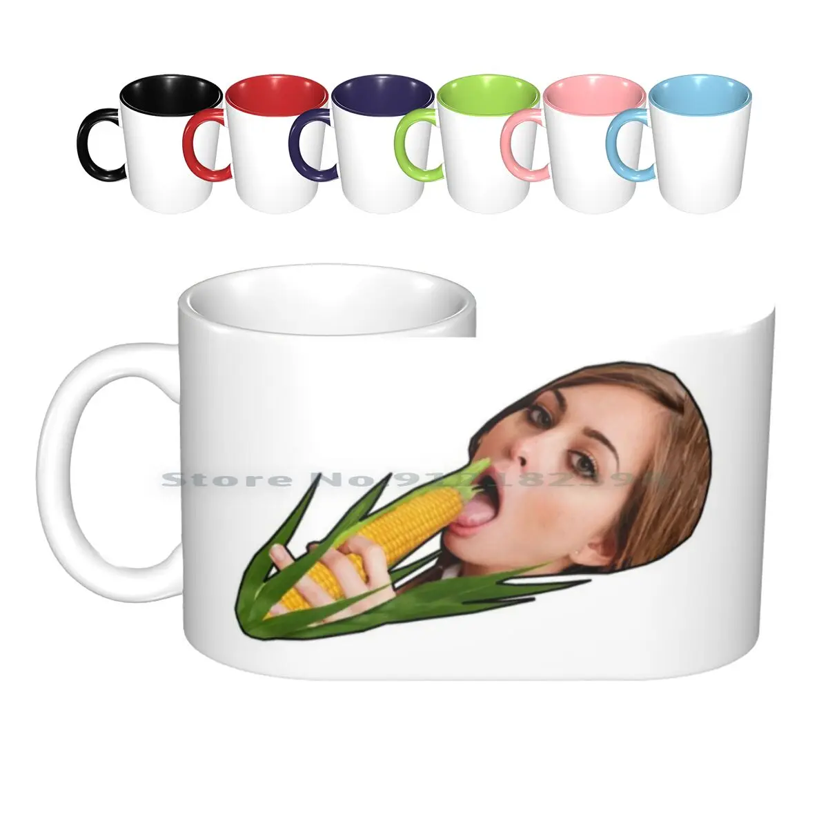 

Серия «кукурузные и кукурузные звёзды», керамические кружки, кофейные чашки, Кружка для молока и чая, кружка «кукурузные звёзды», забавные с...