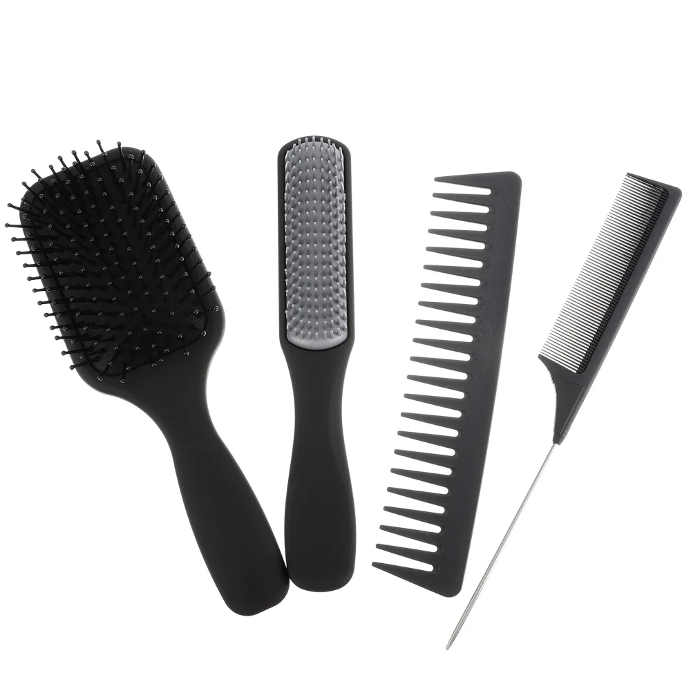 

4Pcs Practical Combs Hair Salon Haircut Combs Hairdressing Comb Set
