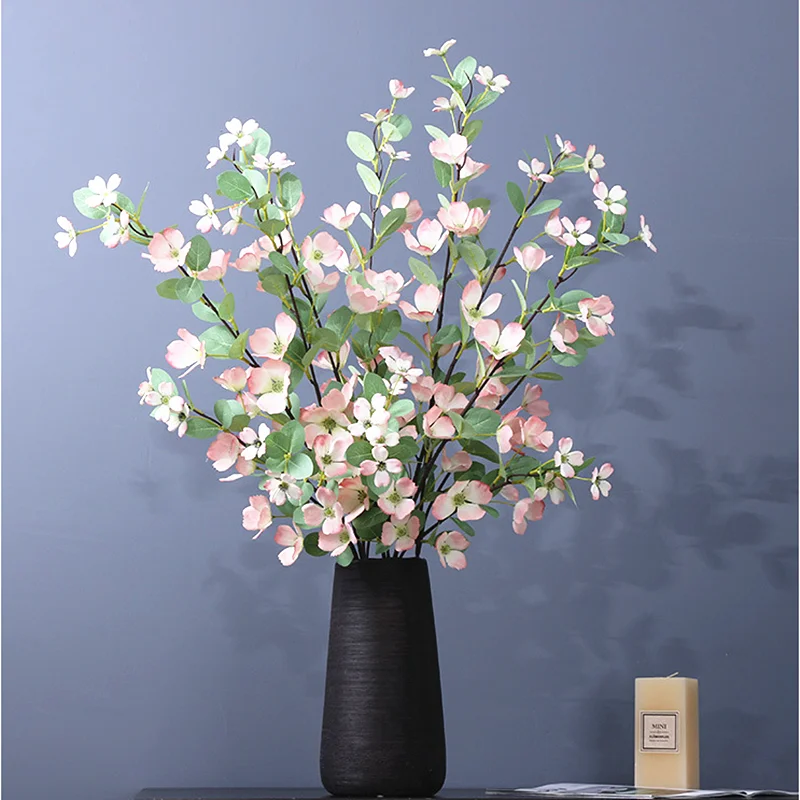 

Artificial Apple Flower Silk Magnolia Flowers Arrangement Material Wedding Decor Accessories Hotel House Deco Plants Photo Props