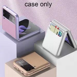 Luxury Brand Foldable Leather Phone Cover For Z Flip 3 5g Zflip3 S
Shockproof Protective With Card H7s0