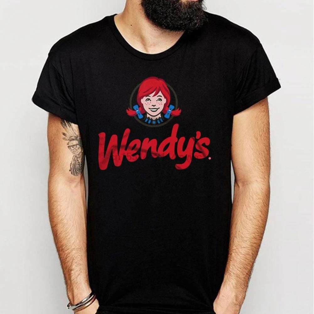 Wendys Мужская футболка с логотипом ресторана фаст-фуд | одежда