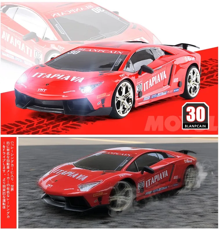 Высокая скорость 35 км/ч RC drift гоночный автомобиль четырехколесный привод беспроводной 2,4 ГГц пульт дистанционного управления автомобильные игрушки