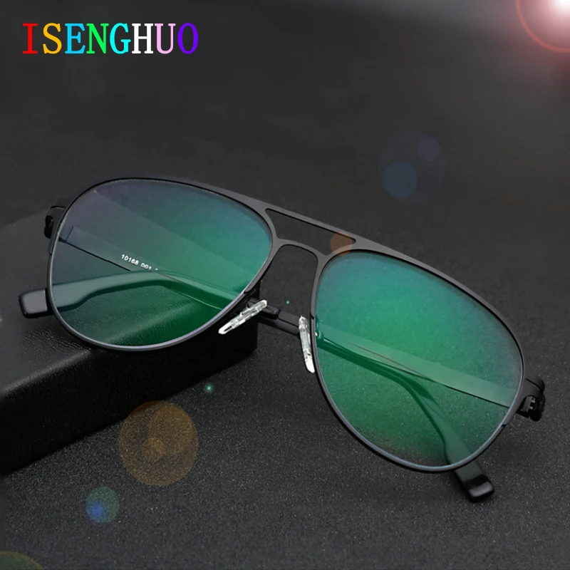 ISENGHUO Германия уникальный дизайн без винта фотохромные бифокальные очки для