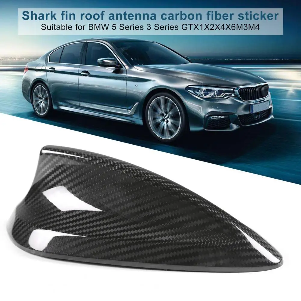 

80% HOT SALES!!! Aerials Cover Trim Detachable Anti-slip Carbon Fiber Shark Fin Frame Decal Cover Trim for BMW GTX1/ X2/X4/ X6/