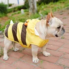 Модный дождевик для собак, одежда для маленьких и больших собак, для французского бульдога, мопса, кавайная водонепроницаемая одежда, куртка для дождя, уличный костюм