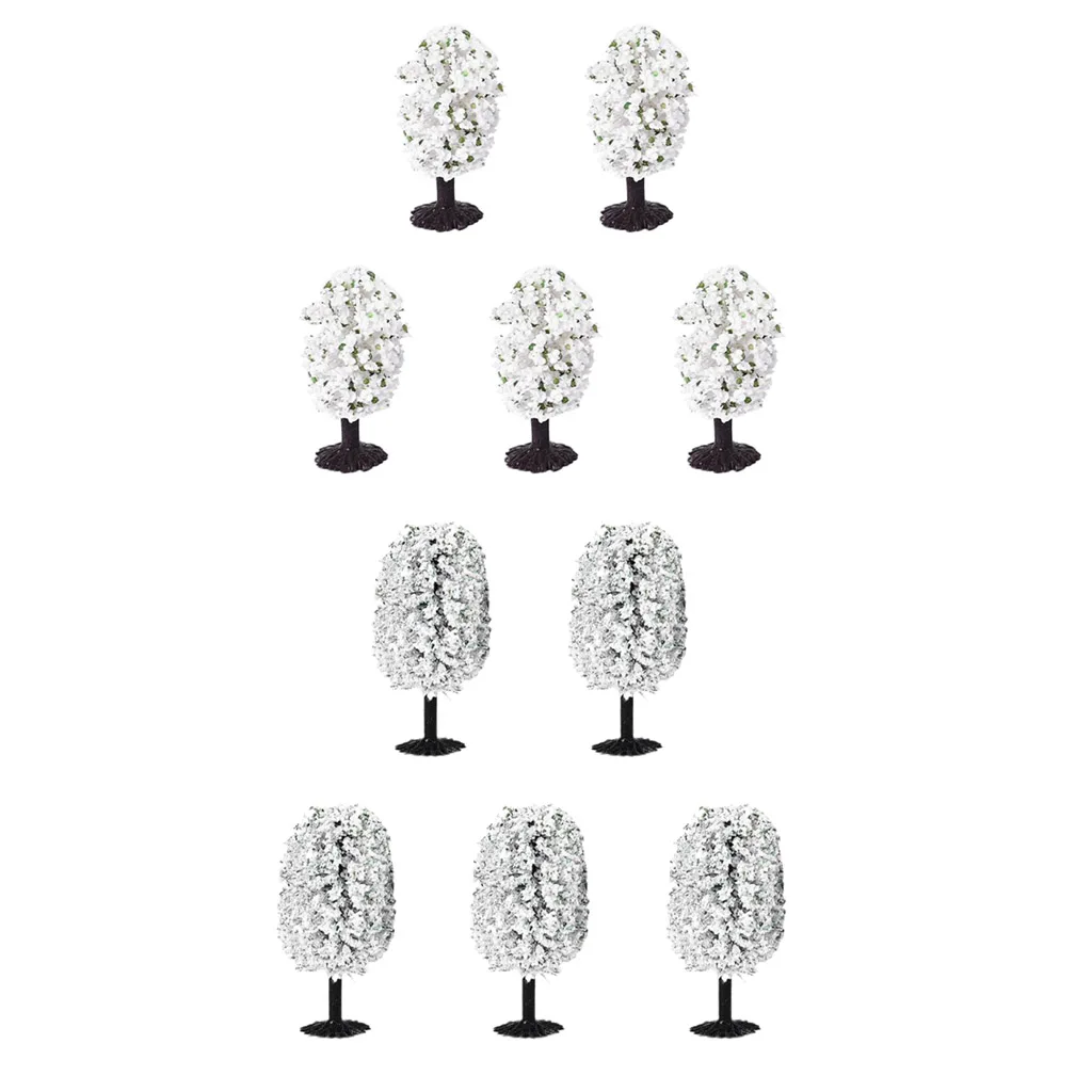 

5pc Model Tree Train Railroad Scenery Diorama ecture for DIY Landscape